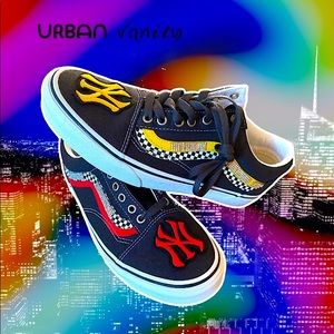 URBAN Vanity™️ Apparel
Unisex Custom NY Vans Mens 8.5 Womens 10.5